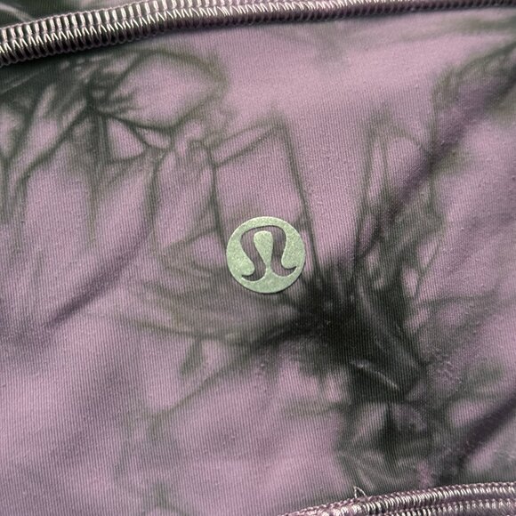 Lululemon Women's Power Thru High-Rise Tight 25" - Black/Purple - Picture 5 of 10
